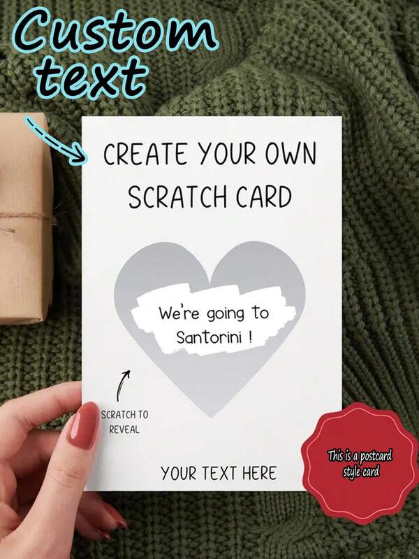 Personalize seus próprios cartões comemorativos e raspadinhas para festas (o texto pode ser revelado removendo o revestimento). A cor do revestimento pode ser escolhida. Volta às Aulas, Material Escolar