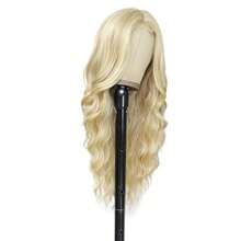 Chic Mixed Blonde 26" Curly Wig For Women - Natural Heat Resistant Synthetic Hair, Middle Part, Perfect For Daily Wear & Halloween Cosplay