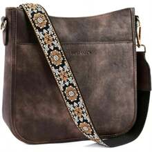 Bolsos cruzados para mujer BOSTANTEN de piel vegana, bolsos de hombro tipo hobo con correa de hombro ancha