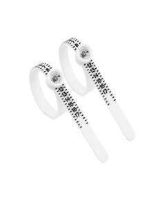1/2Pcs Mido Ring Measuring Ring US Size Finger Size Adjuster Standard Soft Size Ring Measurement Tool Ring Sizer Measuring Set Reusable Finger Size Gauge Measuring Tool With Magnified Glass Jewelry Sizing Tool 1-17 USA Rings Size Valentine's Day Ring Size Measurement