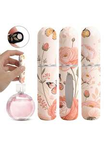 1/4 chiếc Chai xịt nước hoa họa tiết hoa bướm, Chai nước hoa có đáy tái sử dụng, Chai mỹ phẩm mini, Nước hoa, Dụng cụ đóng gói Pure Dew, Nhiều màu sắc để lựa chọn, Quà tặng sinh nhật cho gia đình và bạn bè, Quà tặng ngày lễ, Du lịch di động 5ml - Nhiều màu - Xem 7