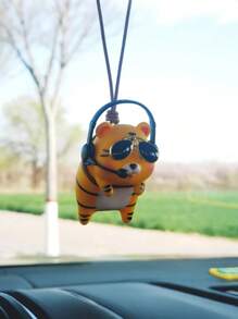 Ciondolo decorativo a forma di maialino carino, accessorio per auto, charmante pendente rosa a forma di maiale con decorazione a cuore, perfetto per decorare gli interni dell auto, aggiungendo una tocco di divertimento e allegria al tuo veicolo