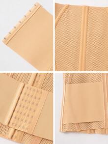 1pc Plus Size Women Shapewear, Waist Trainer, Tummy Control, Butt Lifter, Fitness Bodysuit - Apricot - View 9