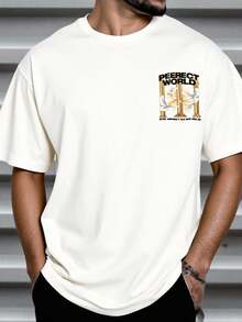 LOGEQI Men T-Shirts - Apricot - View 4