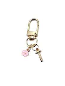 Lindo colgante con forma de flor de cerezo, personalizable con letra inicial y mensaje/nota de amor | Llavero con forma de flor de cerezo | Accesorio personalizable para bolso | Regalo, llavero, accesorio único para teléfono, diseño minimalista, adecuado para carteras y accesorios de teléfono de mujeres, regalo para amigos, familia, novia, accesorio para exteriores, accesorio para fiestas, regalo, recuerdo, accesorio para bolso de mujer, accesorio para coche, regalo para mujeres y niñas - Multicolor - Ver 18