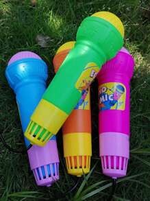 1pc Random Color Echo Microphone Toy,Perfect Gift To Have Fun With Singing And Pronunciation - No Batteries Required!(Some Parts Are Sent Random)