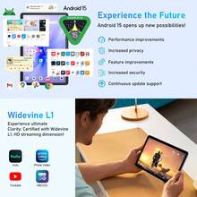 Blackview 10,1-Zoll Tablet-PC, Android System, Modell 15 Tab 60, WiFi Version, A523 Prozessor, Octa-Core 1,8GHz/4GB RAM/128GB Speicher/WiFi 6/Bluetooth 5.3/10,1-Zoll 1280*800 HD Display/5100mAh Akku/USB-C Anschluss/5MP+8MP Dual Kamera - Blau - Übersicht 7