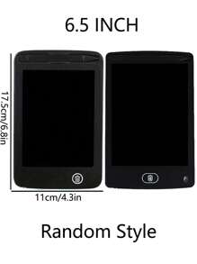 1 pieza Tableta de dibujo y escritura LCD de 6.5/12 pulgadas, regalo divertido para garabatear, hacer bocetos y escribir, juguete de rompecabezas, puede mejorar la atención y la creatividad (algunas partes se envían al azar), de vuelta a la escuela
