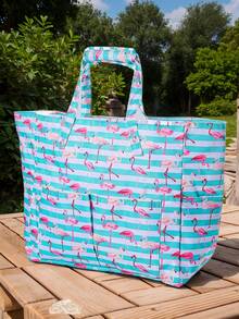 1 件女士大号防水沙滩手提包，防沙泳池旅行度假携带包，带拉链