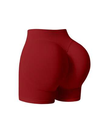 1件女士无缝弹力提拉塑身瑜伽短裤