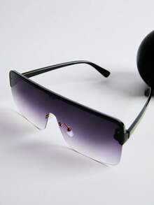 一副平顶护目镜时尚眼镜 Y2K 眼镜 防紫外线太阳镜 街头太阳镜 沙滩太阳镜 女士沙滩配饰 太阳镜 基础款太阳镜 适合搭配毛衣、牛仔裤、运动裤、连帽衫、外套、连衣裙和长袖衬衫 圣诞节冬季圣诞礼物 - 紫色 - 查看 3