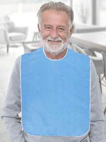 1pc Anti-Stain Multi-Purpose Elderly Drool Bib, Dining Apron For The Disabled, Adult Nursing Scarf Bib
