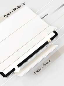 适用于 iPad Pro 13 英寸 M5 M4 2026、Air 11 M2 10.9、Air 5/10/11 代 A16 2025 M3、Air 13 的保护套，强力磁吸式超薄三折支架设计，支持 Apple Pencil Pro 和 Apple Pencil。 - 米色 - 查看 4