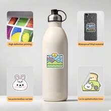 50Pcs Meme Stickers Cartoon Stickers Dessert Stickers Cute Stickers Kawaii Stickers Graffiti Stickers Food Stickers Animal Stickers Vinyl Waterproof For Laptop Phone Car Skateboard Water Bottles Scrapbooking Computer Journaling, School Supplies,Back To School