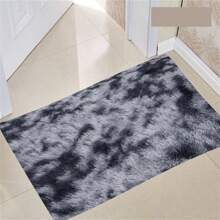 1 Stück Luxus Plüsch rutschfeste Bodenmatte - Weich, flauschig, Batik-Effekt, unifarbene, hochwertige Polyester Matte, nur Handwäsche, rechteckige Bodenmatte für den Innenbereich in Wohnzimmer, Schlafzimmer, Badezimmer, Eingangsbereich, mit strukturierter Oberfläche, maschinell hergestellt, langlebig, Raumdekoration, Schulanfang