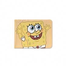 SpongeBob SquarePants Funda de piel para licencia de conducir y certificado de registro vehicular de pareja, bolsa de tarjetas 2 en 1 con diseño de Bob Esponja - Multicolor - Ver 6