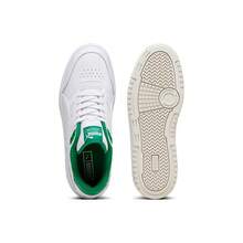 Puma Doublecourt Unisex Sneakers Green White 393284 - White and green - View 3