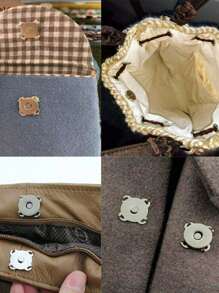 Magnetic Invisible Snap Fasteners,Plum Magnetic Snap Closures,Sewing Buttons,Metal Invisible Sew On Button,Purse Thumb Lock Clasps Fasteners,For DIY Making Craft Bag Purse Buckle Accessories Replacement,Shoulder Bag Handbag, Bag Accessories Wallet Fasteners Wallet Buckle,14mm Craft Knitting Buttons Sets Bag Buttons,Magnetic,Sewing, Craft, Purses, Bags, Clothes, Cartoon Magnetic Buttons For Sewing, DIY Buttons 