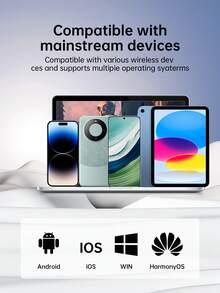 B39 RGB Lighting Wireless Headphones, Gaming Headset With Deep Bass, HIFI Sound Quality, Super Long Battery Life, Compatible With Apple, Android, 150mAh - Black - View 8