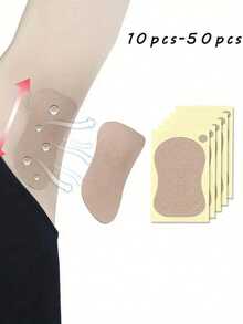 10/20/30/50pcs Disposable Breathable Sweat-Absorbing Pads, Sports Sweat Pads, Ultra-Thin Breathable Invisible Sweat Pads, Unisex Lightweight Invisible Sweat-Absorbing Odor-Proof Elastic Pads, Gourd-Shaped Underarm Sweat Pads, Dress Sweat Pads, Sweat & Odor Eliminating Pads, Suitable For Travel, Sports, Outdoor, Summer, Stickers, Back To School Supplies - Multicolor - View 6