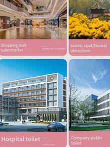 10/20/30/50片一次性马桶盖保护套纯木浆普通厕所一次性便携式马桶用品马桶座套 - 彩色 - 查看 8