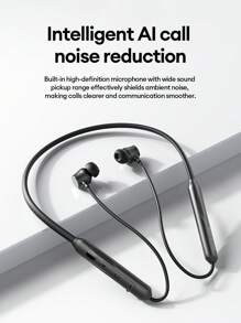 PHILIPS Écouteurs Bluetooth tour de cou PHILIPS TAN2020, écouteurs intra-auriculaires de sport avec gros diaphragme dynamique, haute qualité audio, double microphones, réduction de bruit active ANC, tour de cou magnétique, pour smartphones et ordinateurs