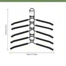 5-Piece Heavy-Duty Space-Saving Hanger - 5-In-1 Multi-Layer Metal With Anti-Slip Foam Pad, Suitable For Coats, Sweaters, Suits And T-Shirts - Multicolor - View 6