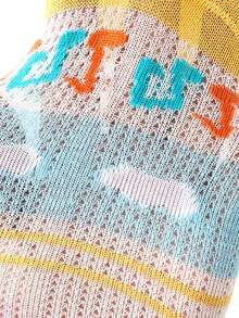 4 Pairs Cartoon Animal Mesh Jacquard Children's Breathable Comfortable Mid-Calf Socks, All Season - Multicolor - View 4