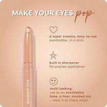 ColourPop Shadow Stix Cream Eyeshadow Stick With LongLasting Color MultiUse Cream Makeup With A BuiltIn Sharpener Precise Tip For Easy Application Honey BB 0.05 Oz