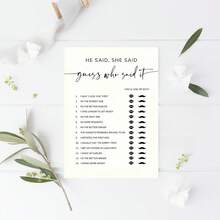 20 jogos para chá de panela: Quem conhece melhor a noiva? O que o noivo disse? Ele disse? Ela disse? Conselhos e desejos para o Sr. e a Sra. Cartões, jogos de casamento para convidados, decoração de chá de panela, atividades divertidas para casamentos, chás de panela e despedidas de solteira