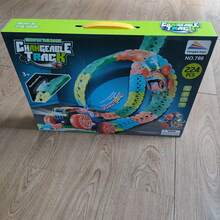 圣诞礼物！新年礼物！返校礼物！派对礼物！一套夜光磁性轨道车，可拼装轨道车，悬挂式轨道车，男孩女孩生日礼物（不含电池）