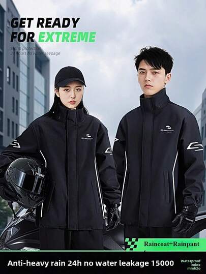 时尚雨衣，防水防风雨衣，全身加厚雨衣套装，男女通用雨衣，耐磨防暴雨披，多功能雨衣，适合户外活动，如骑行、旅行、登山、露营、徒步、钓鱼等，高品质耐磨雨衣，摩托车骑行雨衣，保暖雨衣，适合闺蜜节、送给小狗、狂欢节、春夏、伴娘礼物、房间装饰、卧室装饰、海滩、旅行、男女通用、度假等场合，可爱小物
