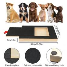 Dog Nail Scratch Board Wooden Dogs Paws Scratchboard Multifunctional With Built-In Snack Box Dog Nail Grinding Pad For Pet - Black - View 3