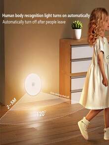 1/2/4 Stücke LED Nachttischlampe, warmweißes/kühles weißes Licht, 3-Farbwechsel, Wandleuchte geeignet für Kinderzimmer, Flur, Schlafzimmer, Treppe, Badezimmer, Wohnzimmer, Kleiderschrank, einfache Installation, USB aufladbar, Innen-/Außenbeleuchtung