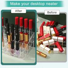 40 Fach Lippenstift Aufbewahrungsbox aus Acryl, transparente Lippenstift Halterung, Kosmetik Aufbewahrungsbox, Lippenstift Halter, Kosmetik Aufbewahrungsbox, ideal für den Schulstart