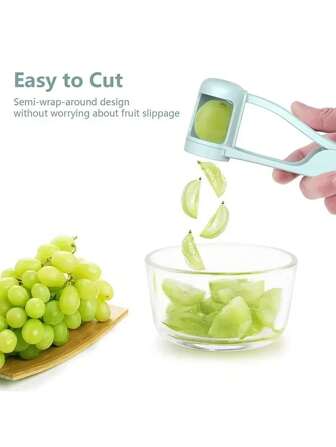 Tomato Slicer, Grape Cutter Tool, Cherry Salad Chopper, Kitchen Gadget, Quick Slice Fruit Cutter, Grape Slicer, Fruit Divider, Cherry Tomato Separator, Grape Slicer, Strawberry Slicer