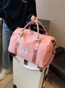 1 pieza Bolso deportivo de mujer con compartimento para mojado y seco, bolso de viaje de gran capacidad con correa para el hombro, adecuado para fitness, viajes, ir al trabajo