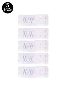 5pcs Double-Row Two-Button Bra Extender Hooks, Lingerie Back Extension Accessories