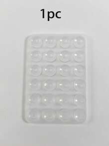1 Peça 24 Adesivos de Patches de Ventosa de Silicone Dupla Face, Suporte de Ventosa para Celular, Patches de Silicone com Ventosa Dupla Face Antiderrapante