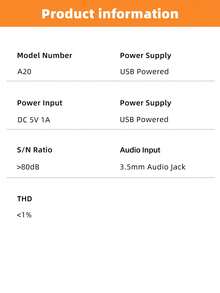 Speaker Komputer FIFINE A20, Speaker PC Berkabel dengan Pencahayaan RGB, Kontrol Volume, Didukung USB, Penguat Bass, Saklar On/Off, Lampu RGB yang Dapat Diatur, Kabel Audio 3.5mm, Cocok untuk Laptop, Monitor, Ponsel, Tablet - Hitam - View 11