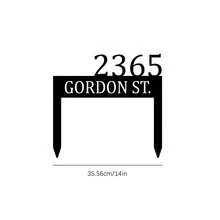 Personalized Address Sign Custom House Number Sign Plaque Address Plaque House Address Numbers For Outside Home Lawn Yard Ground Garden Bell Style With 2 Stakes - Black - View 8