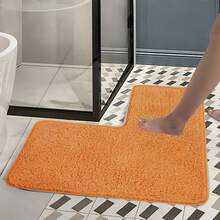 1 tấm thảm nhà tắm cho góc tắm vòi sen, làm bằng sợi nhỏ, có đế chống trượt, hình chữ L, thảm nhà tắm mềm mại cho phòng tắm vòi sen, spa và sử dụng nhiều phòng | Thảm nhà tắm có thể giặt bằng máy cho nhà bếp, phòng giặt, phòng ngủ, RV, lối vào - Nhiều màu - Xem 18