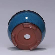 Round Ceramic Flower Pots Ceramic Plant Pots With Drainage Holes For Indoor & Outdoor Flower Plants (Acceptable Color Difference)