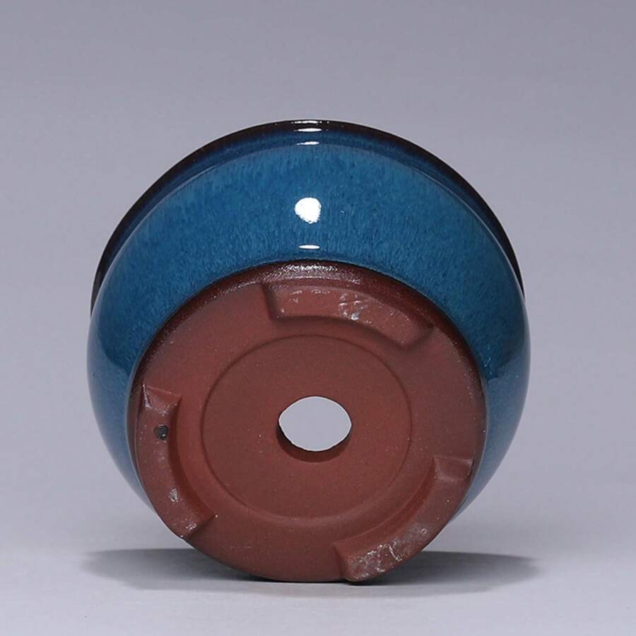 Round Ceramic Flower Pots Ceramic Plant Pots With Drainage Holes For Indoor & Outdoor Flower Plants (Acceptable Color Difference)