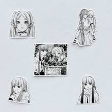 70 pezzi Adesivi decorativi Frieren: Beyond Journey's End per custodie di smartphone, skateboard, chitarre, bagagli, iPad, laptop, borracce, forniture scolastiche, back to school