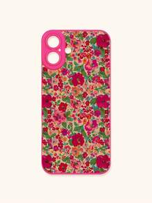 Funda de teléfono con estampado floral diminuto en rosa fucsia, funda de teléfono con estilo vintage de flores dispersas multicolor en rosa fucsia, funda de protección de lente, compatible con iPhone y Galaxy, compatible con iPhone 13, 15, 16 Pro Max, 16, 14, 15, 16 Plus, teléfonos Galaxy a prueba de agua, a prueba de golpes y resistente a arañazos - Multicolor - Ver 10