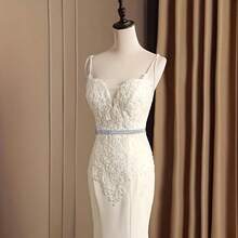 可调节闪亮水晶腰链金属肚脐链连衣裙装饰