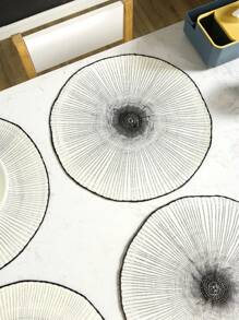 2pcs Natural Woven Placemats, Bohemian Placemats, Oval Lace Openwork Placemats, Suitable For Kitchen Dining Table, Indoor, Outdoor, Washable, Heat-Resistant Placemats, Wipeable Table Mats, Suitable For Camping, Festivals, Weddings, Parties
