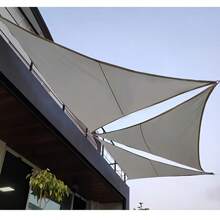 Outdoor Triangular Canopy, Patio Balcony Sun Shade Sail, Landscape Gazebo, Suitable For Terrace/Yard/Deck/Garden/Outdoor Events, UV Protection