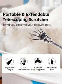 Stainless Steel Back Scratcher,Extendable Stainless Steel Back Scratcher - Telescopic Rubber Handle, Portable, Adjustable Length, Ergonomic Design, Perfect For Personal Use Or As A Gift For Thanksgiving, Birthday, Christmas